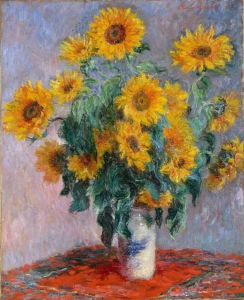 bouquet of sunflowers reproduc